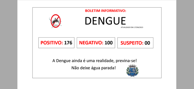 Dengue não é brincadeira