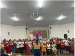 CONFRATERNIZAÇÃO COM AS FAMÍLIAS E IDOSOS DO GRUPO DO SCFV DO CRAS HERMÍNIA CESTARI ZANFOLIN